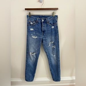 Levi’s High Waisted Distressed Jeans